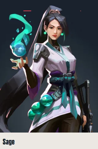Sage ตัวละคร Sentinel ในแผนที่ Summit VALORANT