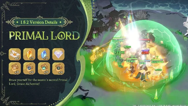 Primal Lord ตัวใหม่ Grave Alchemist และการอัปเกรด Enhance Force ของ Harak