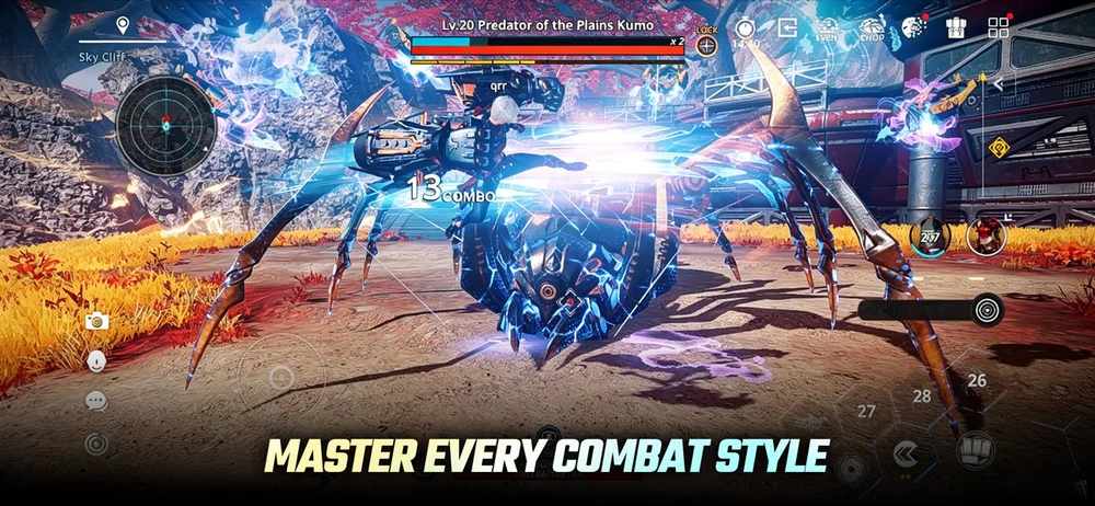 การต่อสู้บอสและระบบคลาสใน ARES The Iron Vanguard