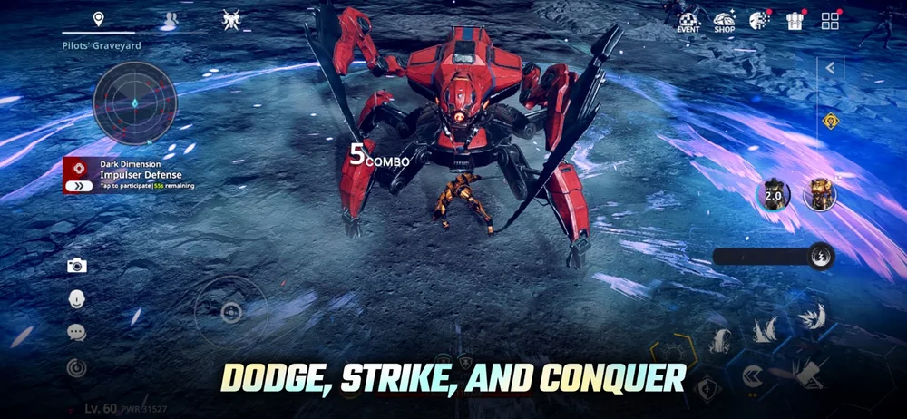 โหมด Dark Dimension ใน ARES The Iron Vanguard