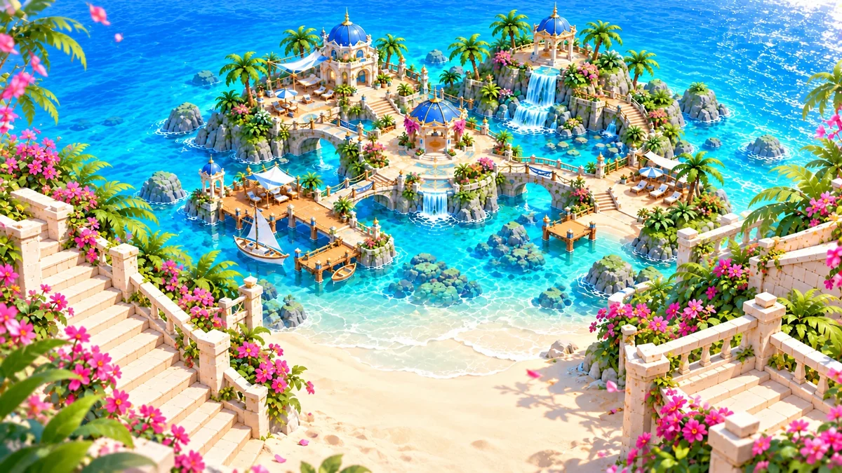 โลกของเกม: ฮีโร่ตัวจิ๋วบนเกาะกลางทะเล