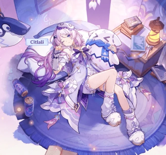 สกินใหม่ Citlali Whispers of Stars and Smoke ชุดลำลองโทนม่วง Genshin Impact