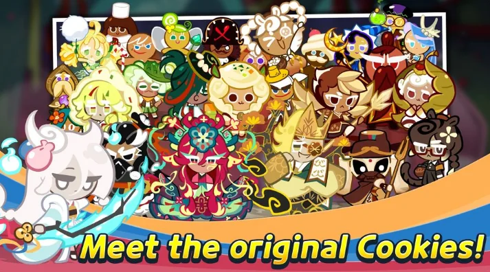 คุกกี้ตัวละครดั้งเดิมหลากหลายตัวใน CookieRun Classic
