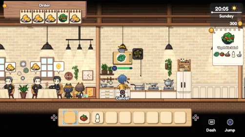1. เปิดร้านอาหาร & มินิเกมทำอาหารสไตล์ RPG