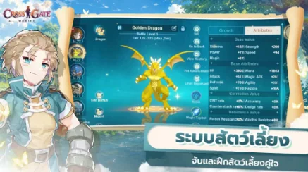 ระบบจับสัตว์เลี้ยงใน Cross Gate Mobile
