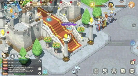 การสำรวจเมืองและโลกกว้างในเกม Cross Gate Mobile
