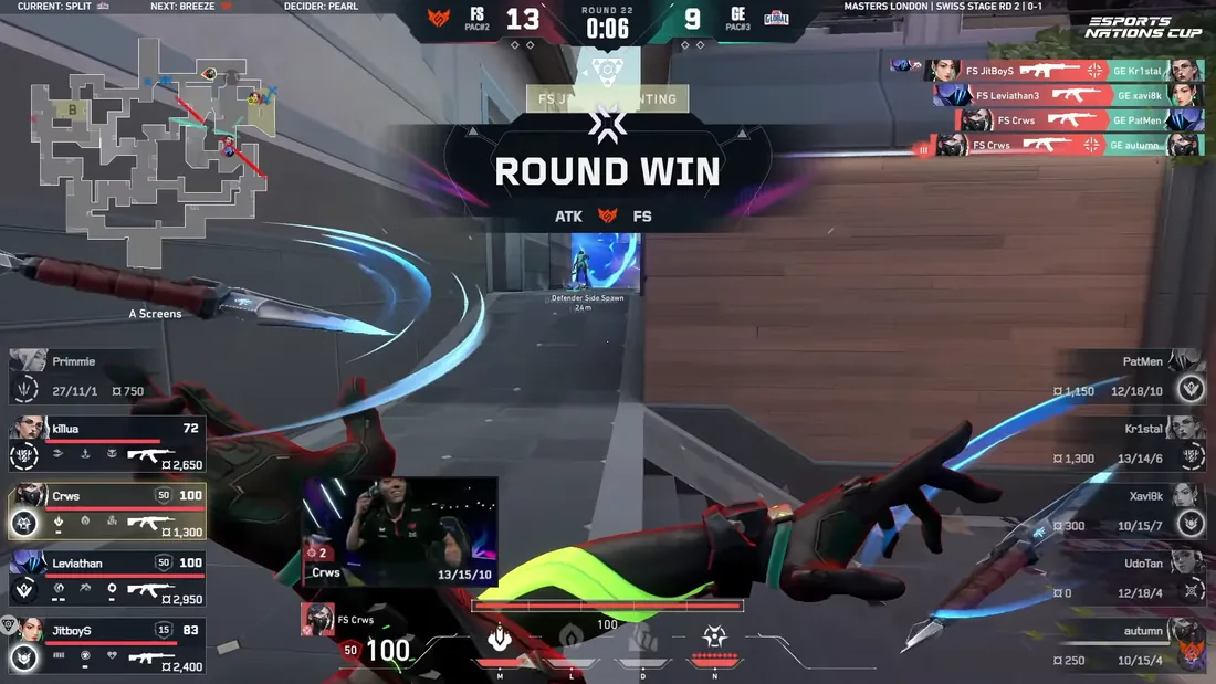 FULL SENSE ปิดแมพ Split 13-9 เหนือ Global Esports ในศึก VCT Masters London 2026