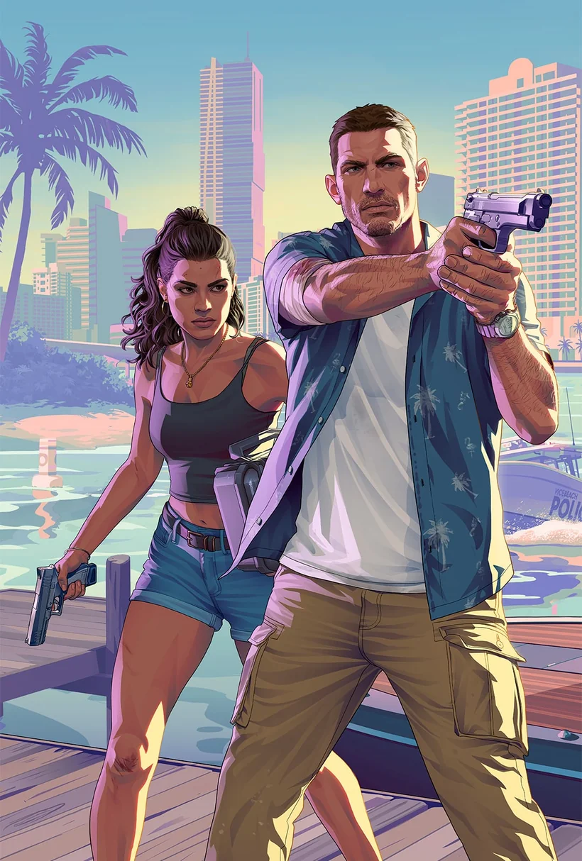 Lucia และ Jason สองตัวเอกในเกม Grand Theft Auto VI