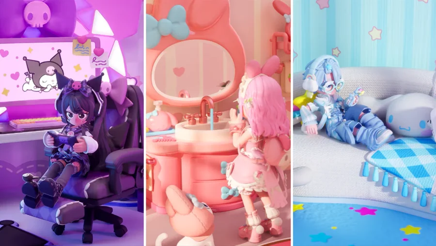 เฟอร์นิเจอร์และของตกแต่งบ้าน Limited Edition ธีม Sanrio ใน Heartopia