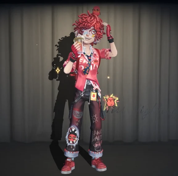 สกิน Fire Investigator ระดับ A ธีม Beanie โทนสีแดงถั่วในเกม Identity V