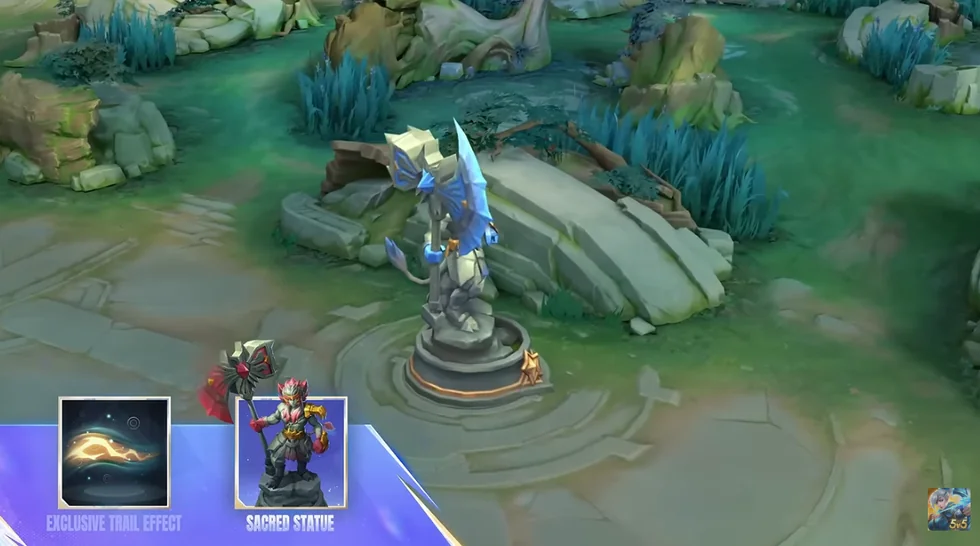 Exclusive Trail Effect และ Sacred Statue ธีม Aulus MLBB