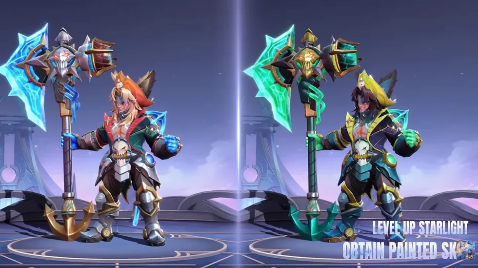 สกิน Aulus Starwake Corsair และตัวสีพิเศษ painted skin