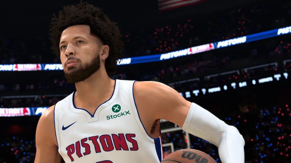 ภาพเกมเพลย์ NBA 2K27 แสดงงานภาพนักบาสที่สมจริง