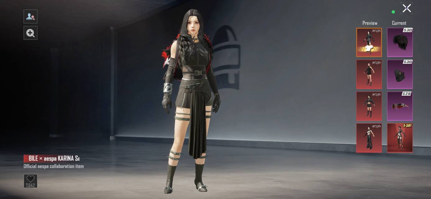 คอสตูม Karina aespa ในเกม PUBG MOBILE