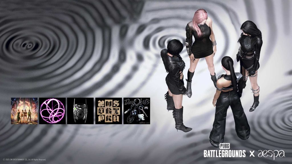 5 ท่าเต้น Emote aespa PUBG MOBILE — Next Level Supernova Whiplash Dirty Work Dark Arts
