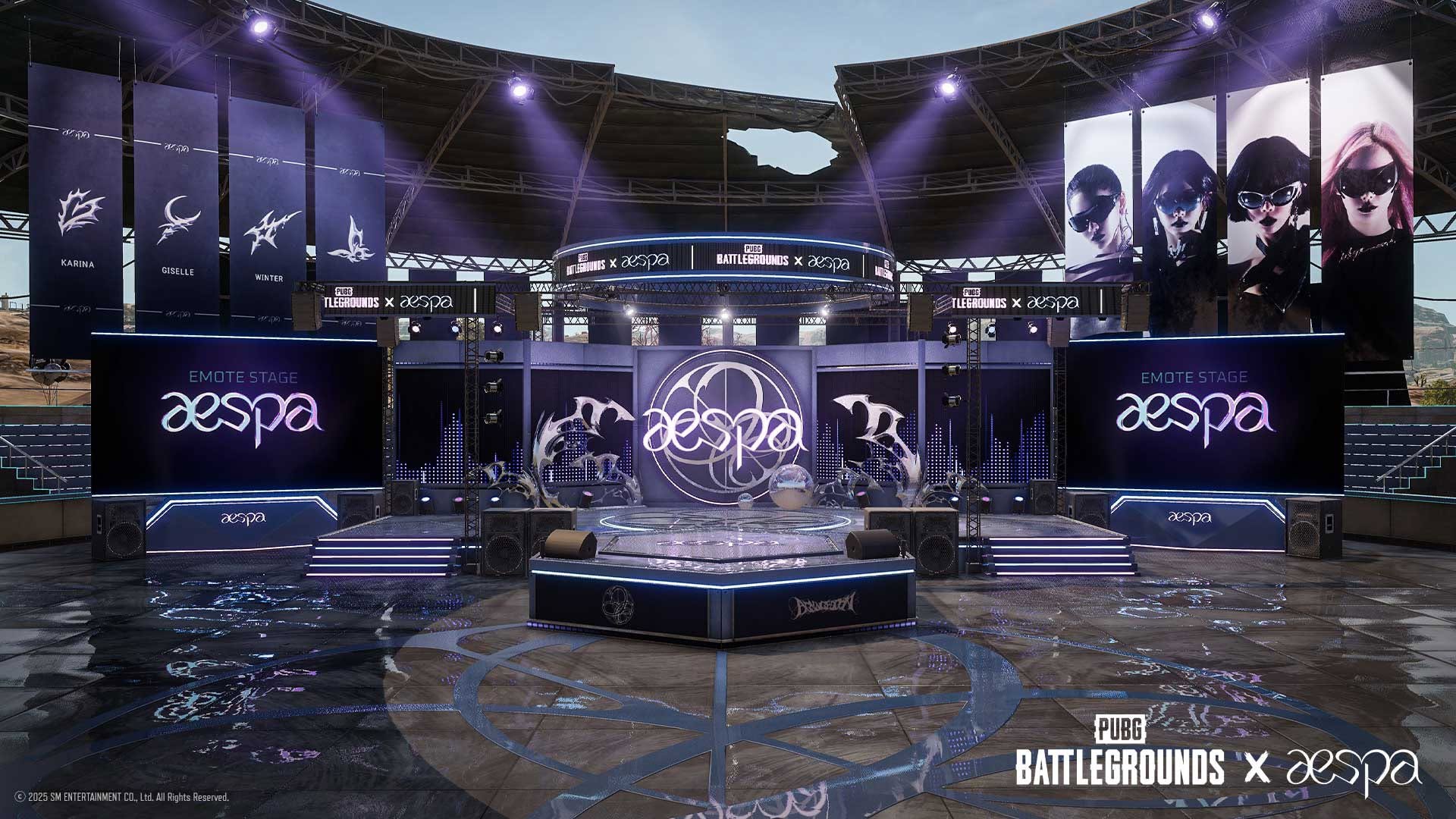 aespa Emote Stage เวทีคอนเสิร์ตอินเกมบนเกาะเกิด PUBG MOBILE