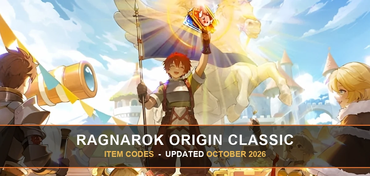 รวมไอเทมโค้ด Ragnarok Origin Classic ล่าสุด อัปเดต 2026 ยืนยันแล้ว 1 โค้ด พร้อมวิธีเติมโค้ด
