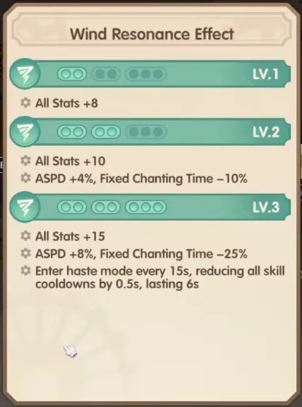 รูน Wind Resonance สีเขียว เพิ่ม All Stats และ Atk Speed สำหรับ Sniper สาย ADL ใน Ragnarok: The New World