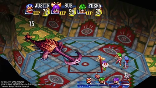 ภาพจากเกม GRANDIA HD Remaster
