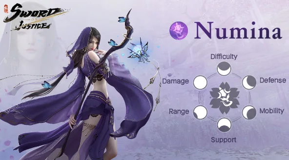 คลาส Numina สายซัพพอร์ตผสมดาเมจ Support DPS ในเกม Sword of Justice