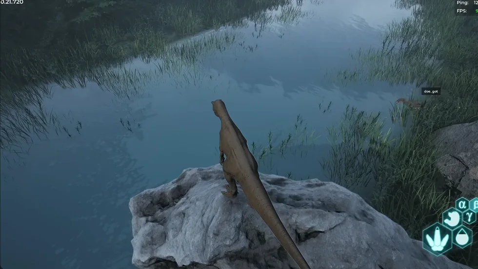 เกมเพลย์ The Isle Evrima มุมมองไดโนเสาร์เอาชีวิตรอด