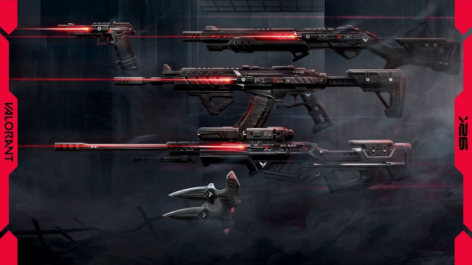 สกิน Rogue Bundle VALORANT ครบเซ็ต Vandal Operator Bucky Sheriff มีดสั้น